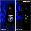 "Eclipse Over Stonehenge" UV-Blacklight & Glow-In-The-Dark Womens Hoodie